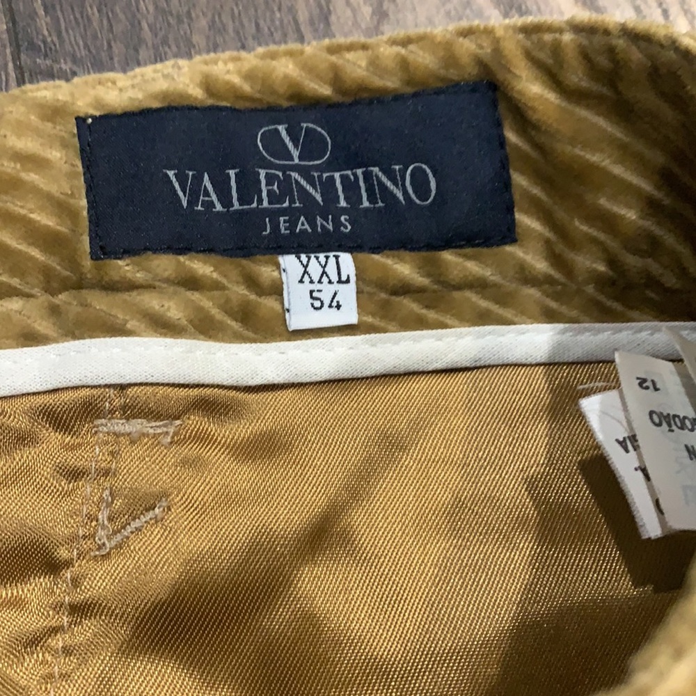 VALENTINO Jeans Corduroy Size XXL Waist 38 Inches (54 Euro) Color Tan/Brown - Picture 5 of 11
